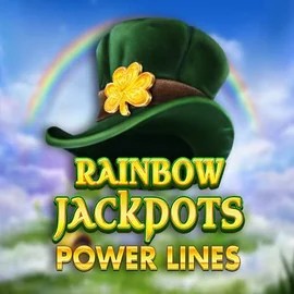 Official Jackpots logo: Rainbow Jackpots Power Lines by Red Tiger Gaming at Gambloria Casino