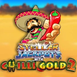 Stellar Jackpots with Chilli Gold x2 logo by Lightning Box Game at Gambloria Casino